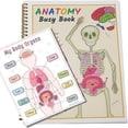 thumbnail image 4 of Tools Busy Book For Kids Human Body Anatomy Readings For Toddlers Educational Toys Learning Materials For Preschool 63 Pages Pcs Beige, 4 of 9