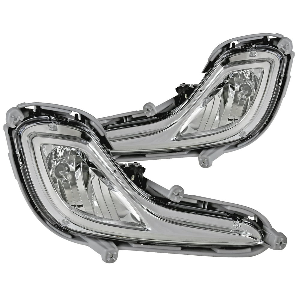 SpecD Tuning Clear Lens Fog Lights + 881 Bulbs + Switch Included for