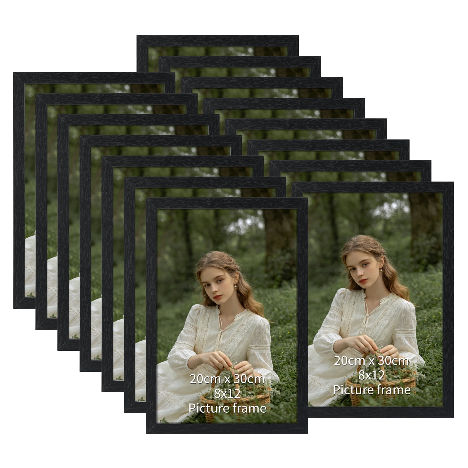 PictureFrameFactoryOutlet 19.6x29.5 Black MDF Frame - For Puzzles