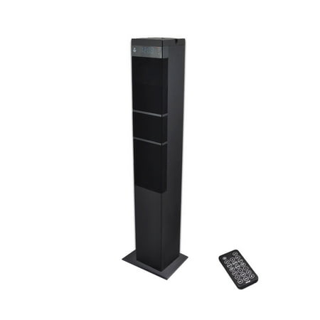Pyle BT 2.1 Channel Sound Tower Speaker System with USB Flash Drive Reader, AUX (3.5mm) & RCA Input Connectors, FM Radio, Remote Control