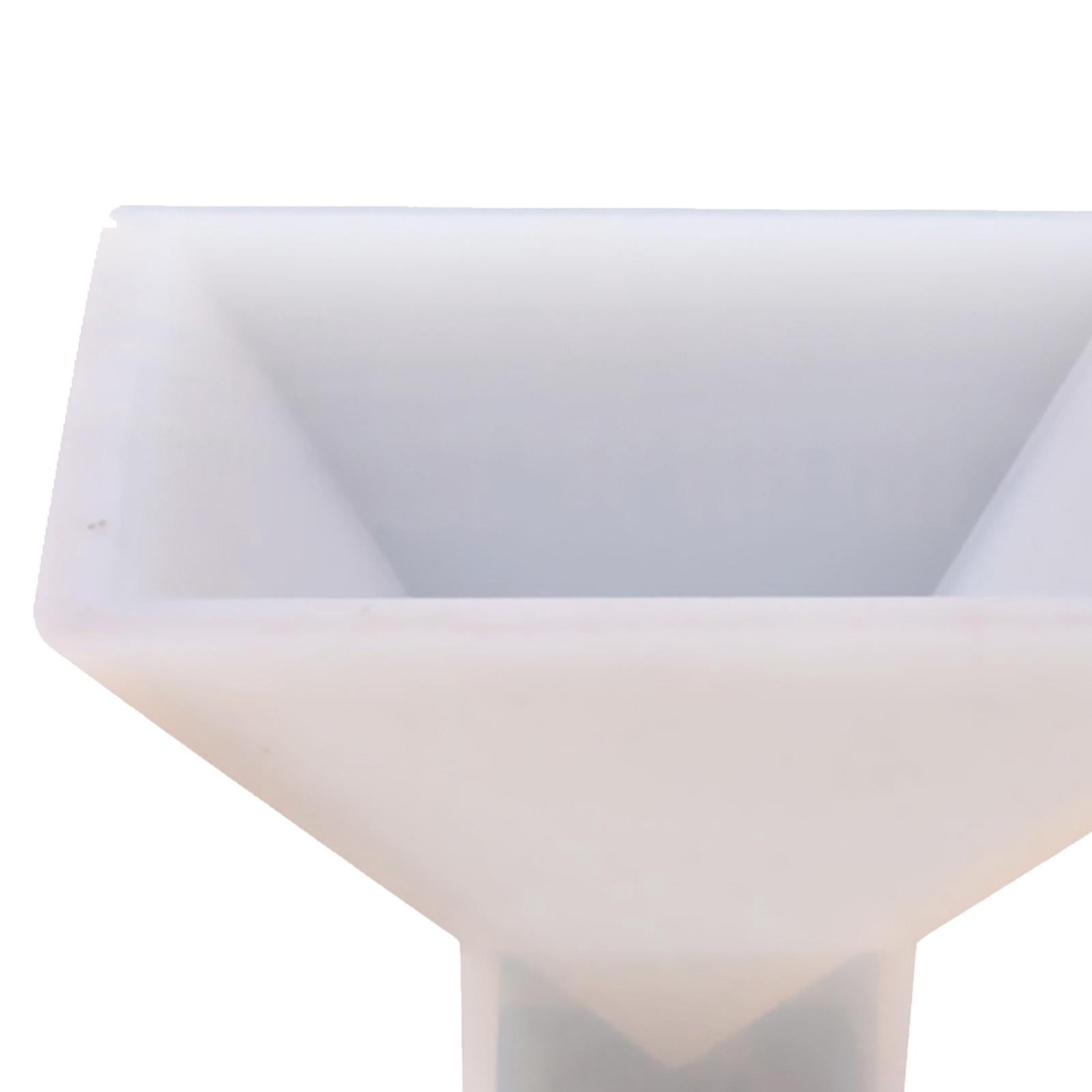 Milageto 2x Pyramid Shaped DIY Silicone Molds Resin Ornaments Crafting Mould 9.5x9.5x6cm