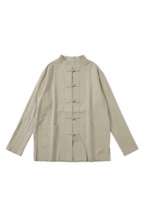 Women's Shirt Tang Suit Shirt Long Sleeve Traditional Kung Fu Uniform Chinese Buttons Lightweight Jacket Summer