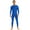 Blue, variant on LiiYii Mens Mock Neck Long Sleeve Bodysuit Full Body Jumpsuit One-Piece Romper Workout Cycling Leotard Catsuit Black Medium