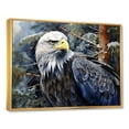 thumbnail image 2 of Designart "The Resolute Gaze Of The Bold Eagle I" Animals Eagle Floater Framed Wall Decor, 2 of 5