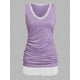 thumbnail image 2 of TAPA DE TANQUE DE PANEL DE CORDADOR PLOS Rosegal  Camisetas sin mangas de talla grande, 2 of 5