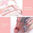 thumbnail image 3 of Mochilas Transparentes PVC Mochila Impermeable Con Asa Superior (rosa), 3 of 9