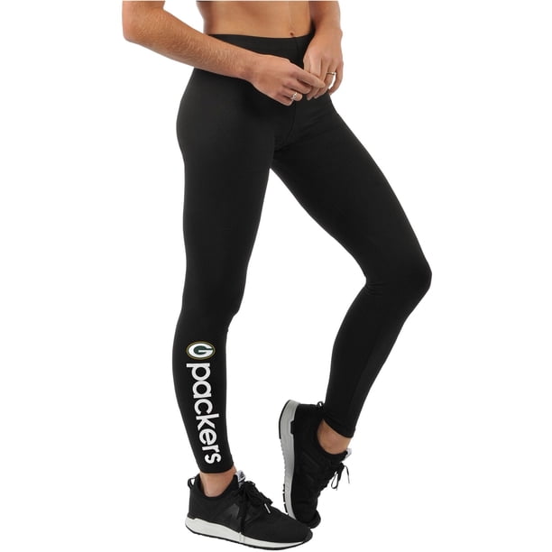 Leggings casuales G-III Sports Green Bay Packers para mujer negro pequeño