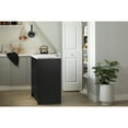 thumbnail image 5 of South Shore Brand, Olio Contemporary Kitchen Island, Small Black, 5 of 19