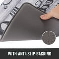 thumbnail image 4 of WannaToo Kitchen Mats 2Pcs, Anti Fatigue Kitchen Rugs and Mats, Non-slip Cushioned Floor Comfort Mat for Kitchen, Doorway, Sink, Laundry, 17"x27"+17"x47",Spoon and Fork, 4 of 8