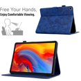 thumbnail image 2 of Case for Samsung Galaxy Tab S6 Lite 10.4" 2020 / 2022 / 2024, Classic PU Leather Folio Kickstand Magnetic Closure Slim Fit Cover with Auto Wake/Sleep Function Embossing - Darkblue, 2 of 6