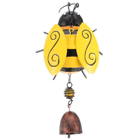 1Pc Creative Bee Wind Chime Pendant Garden Hanging Decoration (Assorted Color)