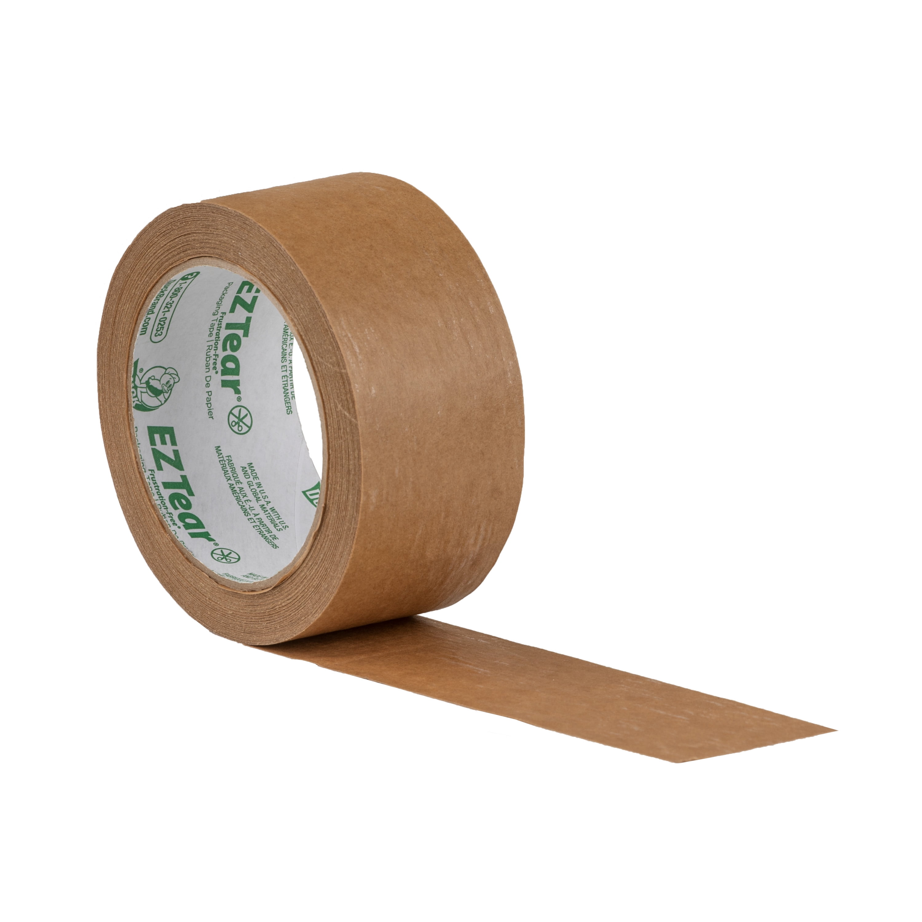 Sellotape Paper Tape - Plastic-Free, Hand-Tearable Brown Kraft Tape For Packaging & Crafts, 48mm X 50m