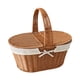 thumbnail image 4 of Cesta de picnic de ratán de imitación, cesta de picnic, cesta de almacenamiento portátil decorativa, cesta de frutas para frutas, bocadillos, parque y Estilo A, 4 of 8