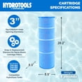 thumbnail image 4 of Swimline HYDROTOOLS Ultra Pool Replacement Cartridge Filter, 150 Sq. Ft., Blue, 4 of 9
