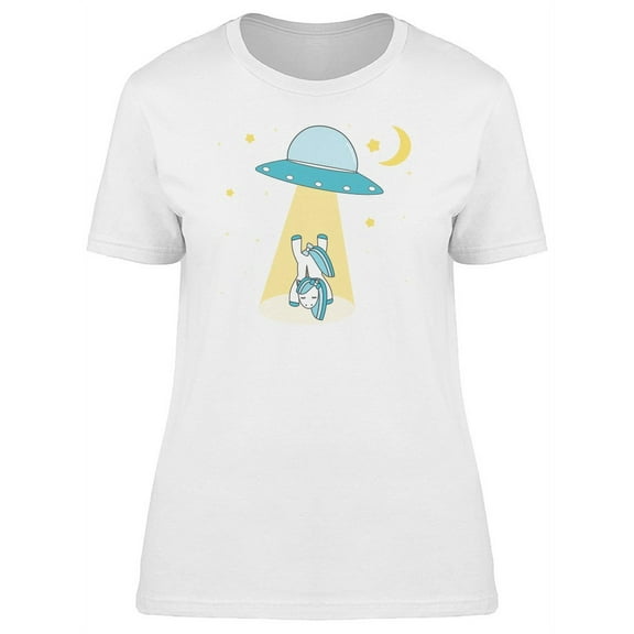 Unicorn Abducted By An Ufo T-Shirt Women -Image by Shutterstock, Female Small
