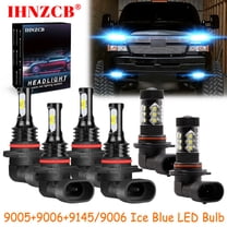 IHNZCB 9005 9006 9145/9006 for Chevy Silverado 1500 2500 Hd 2004-2006 Ice Blue Led Headlights Bulb High Low Beam Fog Light,HKL,Y02