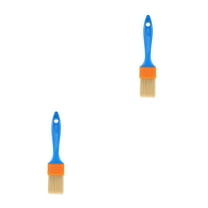 Masteelf 2pcs Reusable Paint Brush Soft Bristle Paint Brushes Wall Trim Painting Artist Paint Brushes with Handle for DIY Projects Crafting