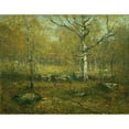 thumbnail image 2 of Henry Ward Ranger 24x20 Gold Ornate Framed and Double Matted Museum Art Print Titled - Spring Woods (ca. 1895-1900), 2 of 4