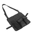 thumbnail image 4 of Bolso de hombro portátil para acampar al aire libre, asiento de playa, bolsillos colgantes, almacenamiento (negro), 4 of 8