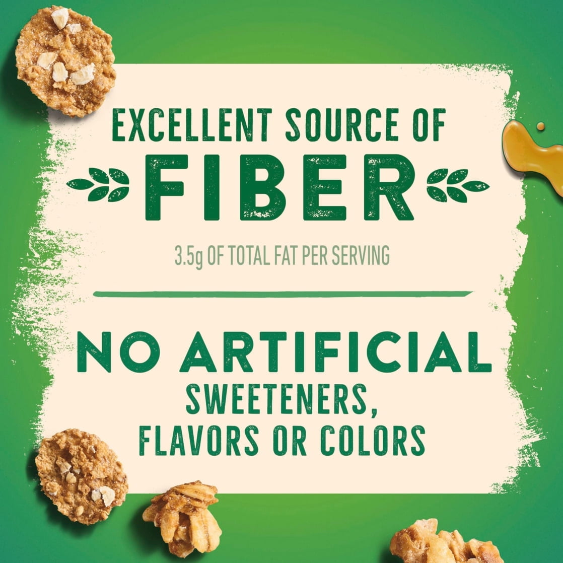 Nature Valley Honey Almond Cereal, Excellent Source of Fiber, Family Size, 19.8 oz