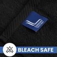 thumbnail image 2 of Linteum Textile Supply Black Bleach Proof Premium Hand Towels for Bathroom 16x27 Inches 100% Cotton Zero Twist Quick Dry Highly Absorbent Bleach Safe Spa Towels for Salon, Home, Hotel [Pack of 24], 2 of 8