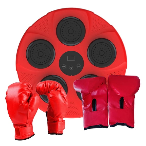 hengtong Electronic Boxing Machine Mode Speed Adjustable Boxing Training Equipment Boxing Red Adults Gloves