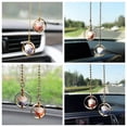 thumbnail image 3 of Cute Lucky Cat Ceramic Car Rearview Mirror Hanging Ornament Car Interior Decor, 3 of 17