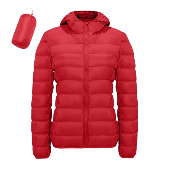 Pyhlmscde Women's Puffer Down Solid Color Winter Coat, Womens Coats, Puffer Jacket Womens, Winter Clothing for Women