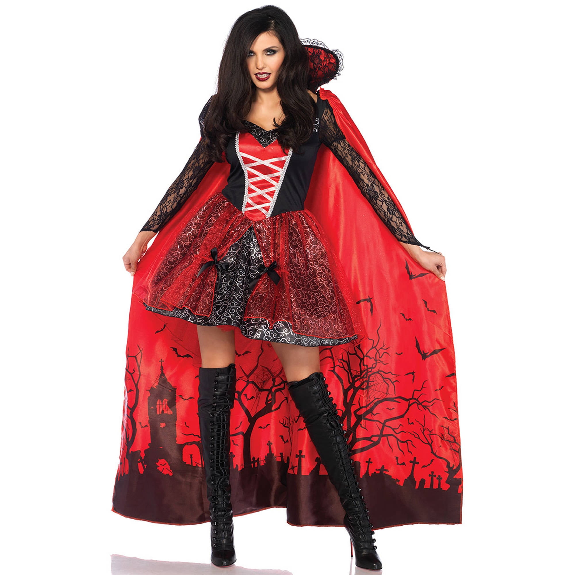 Leg Avenue Adult Vampire Temptress 2-Piece Costume - Walmart.com