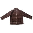 thumbnail image 2 of Chaqueta De Soldadura Protectora / Pantalones De Soldadura Ropa De Soldador de material cuero de material cuero Resistente Al Calor - L Camisa Marrón L Gloria Capa de soldadura protectora, 2 of 9