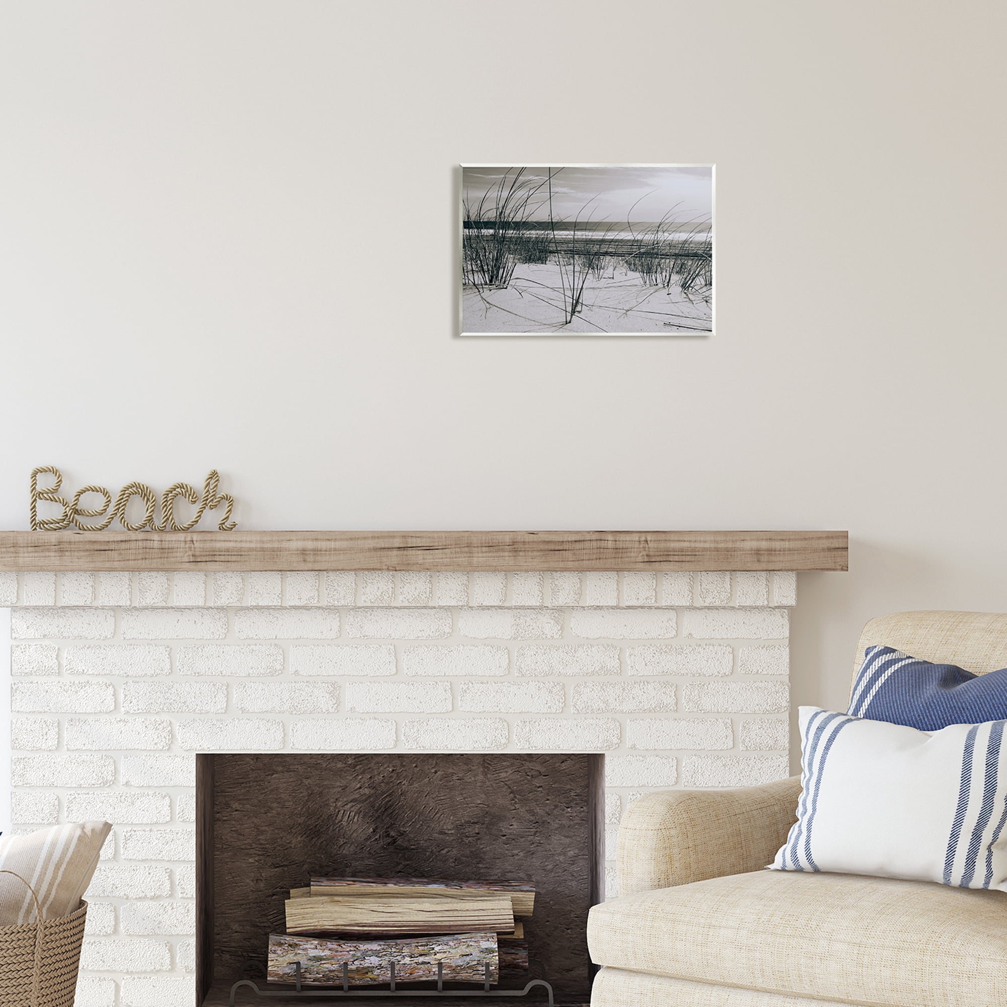 Stupell Industries Ocean Dunes Photography Landscape Photography Unframed Art Print Wall Art, 15 x 10