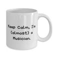 thumbnail image 2 of Inspirational Musician Gifts, Keep Calm, I'm (almost) a Musician, Birthday Gifts, 15oz Mug For Musician from Coworkers, Music lover gifts, Gifts for music lovers, Musical gifts, Unique musical, 2 of 2