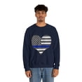 thumbnail image 4 of I Love Police Unisex Crewneck Sweatshirt, 4 of 7