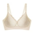 thumbnail image 1 of Women‘s Seamless Lace Nursing Bra  Wire  With Front Double Opening Clasp  For Pregnancy And Postpartum Comfort, 1 of 3