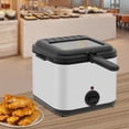 thumbnail image 4 of 9*8.2*7.4in Stainless Steel Electric Deep Fryer Cooker Home Countertop 1000W 2.5 L Oil Capacity Fast Frying, 4 of 17