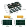 thumbnail image 4 of Joyero ProCase, organizador de pendientes, 3 cajones, color esmeralda, 4 of 7
