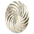 thumbnail image 2 of Designart "Vintage Tranquil Minimalist Tropical Palms I" Palms & Palm Trees Vortex Round Wall Mirror - Floral Oval Printed Decorative Mirror - Multiple Color Options, 2 of 5