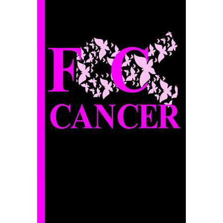 FC Cancer : Mom Cancer Gifts For Women Breast Cancer Gifts To Write In For Best Mom to Beat Cancer F Cancer Notebook 2 6x9 A5 College Ruled Lined Book White Paper Black & Pink Ribbon Love Glossy Men