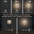 thumbnail image 3 of Yayeee LED Night Lights with Motion Detectors Auto Dusk to Dawn Light Sensors, 2 Pack, Sea Window, 3 of 7
