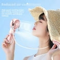 thumbnail image 3 of Pebbuoy Handheld Fan Water Spray Cooling Fan with 4 Speed Settings Low Noise Rechargeable Battery Operated Misting Fan with Lanyard, 3 of 7