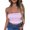 Purple, variant on Women's Tube Tops Plus Size Printed Strapless Yoga Exercise Chest Wrap Pullover