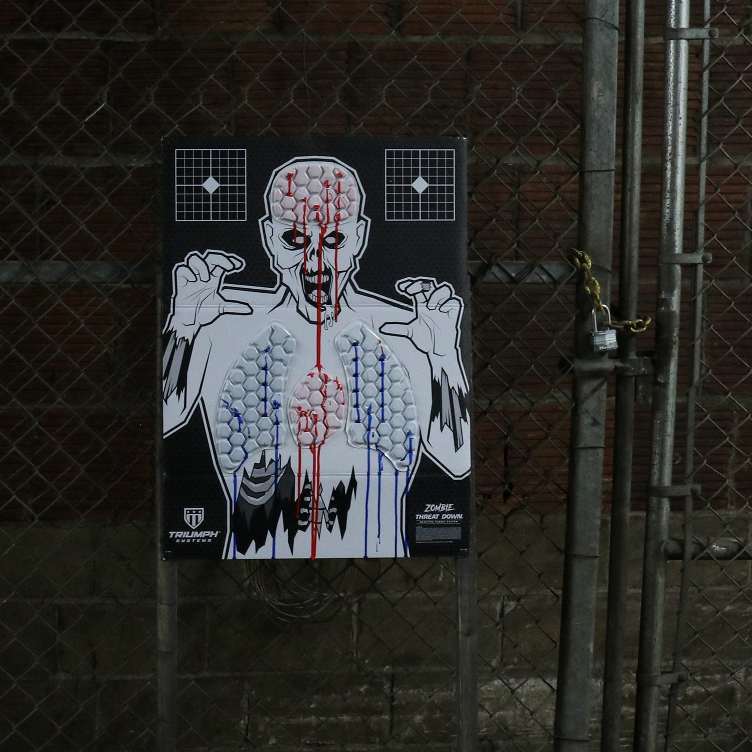 Threat Down Zombie Silhouette | 3-Pack | Zombie Target | Life Size Target | Highly Visible Target| Target for Shooting | Short Range Target