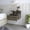 Dark Brown, variant on Light Gray One - Drawer Floating Furniture / Wall - Mounted to Save Home Space