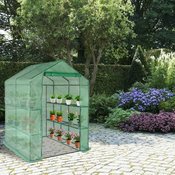 Zimtown 57" x 57" Portable Green House  for Patio Green