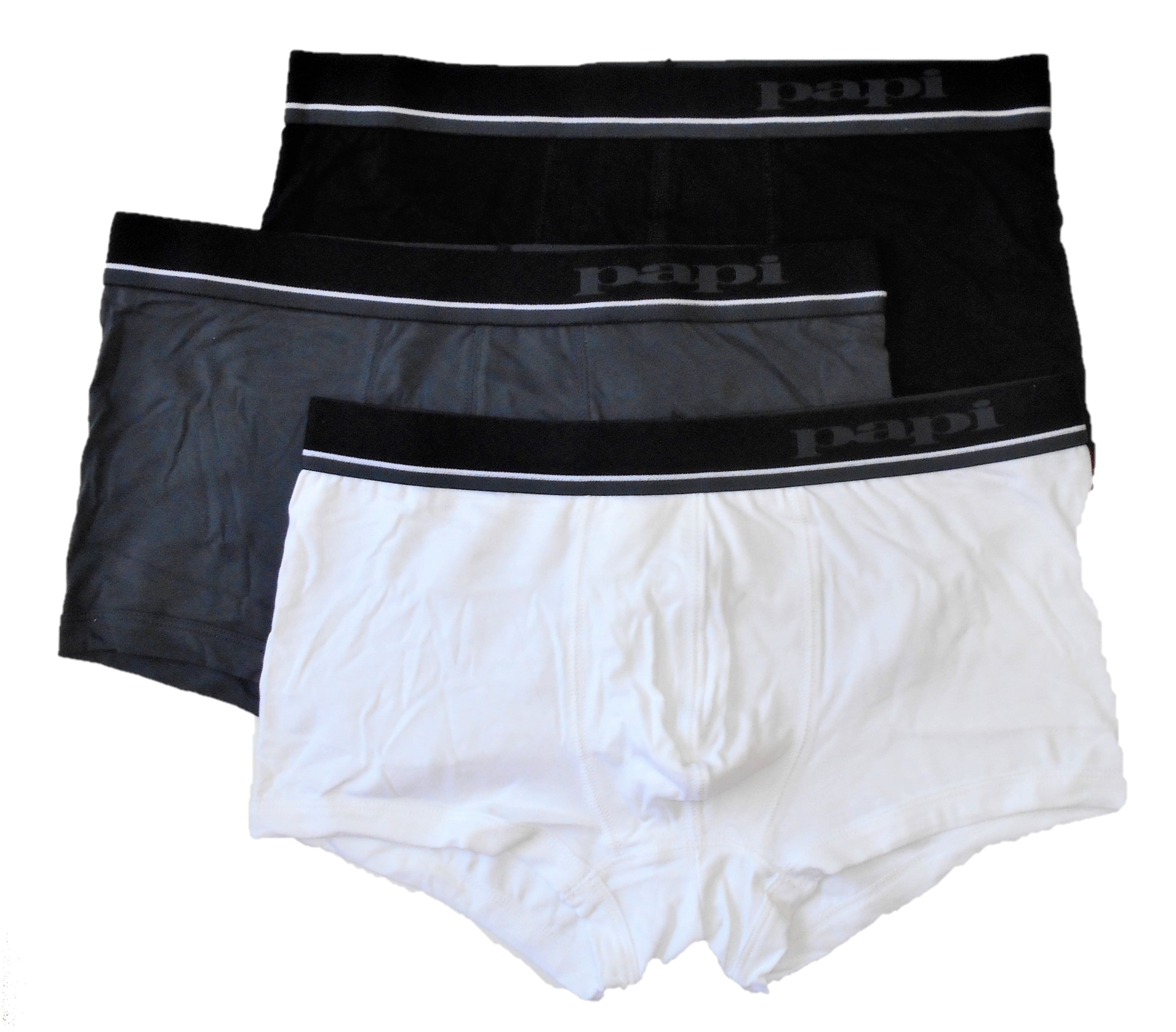 papi PAPI MEN UNDERWEAR PACK X3 527 WHITE XLARGE BOXER BRIEFS