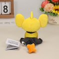 thumbnail image 4 of Juguete de peluche de monstruo de gatito, postura sentada heterocromática de 5 pulgadas, León eléctrico amarillo, pequeño gato León azul, muñeco de trapo bonito, 4 of 5