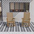 thumbnail image 5 of AreShark Oversized Rocking Chair Outdoor, HDPE PolyRocking Chair, All Weather Porch Rocker for Deck Patio Balcony, 380lbs, Brown, 5 of 10