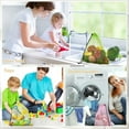 thumbnail image 4 of Triani 6Pcs Nylon Mesh Laundry Gym Travel Beach Bags 13.7*15.7 Inch Mesh Storage Bag with Cord Lock Closure for Travel Beach Toys Seashell Collecting(Multicolor), 4 of 7