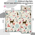 thumbnail image 5 of Multicolor Christmas Deer Pattern Toddler Nap Mats for Kids Preschool,50"x20" Sleeping Mat Bag or Kids,Toddler Sleeping Bag,Toddler Nap Mat or Daycare, 5 of 6