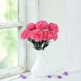 thumbnail image 6 of Pink 7 Head Artificial Carnation Bouquet with Stems, Faux Flowers for Vase Centerpiece and Party Decor, 6 of 7